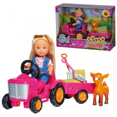 SIMBA Кукла Эви Фармерка с трактором