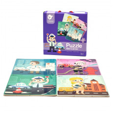 Puzzle Puzzle bērniem 4 in 1 Klasiskās pasaules konkurss