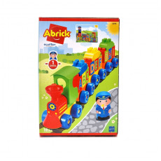 ECOIFFIER Abrick krāsains vilciens ar ķieģeļiem burti un cipari
