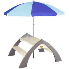 AXI koka daudzfunkcionāls komplekts galds + soli + lietussargs