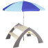 AXI koka daudzfunkcionāls komplekts galds + soli + lietussargs