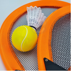 WOOPIE Lielās badmintona tenisa raketes bērniem Komplekts + Bumba Shuttlecock