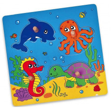 Koka puzzle jūras puzzle pārsteigums Viga rotaļlietas