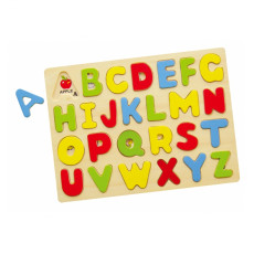 Izglītības Puzzle Koka Puzzle Alfabēts Burti Viga Rotaļlietas