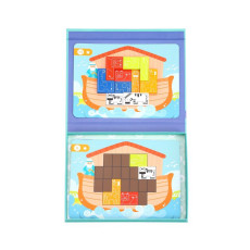 TAKEY ROTAĻLIETA Puzzle Magnētiskā Puzzle Tetris Noah's Ark 26 el.