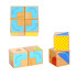 TOOKY ИГРУШКА Деревянные сенсорные блоки Творческая симметрия 4 шт. + Буклет с сертификатом FSC Patterns