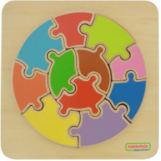 Milzīgs Puzzle Apaļa Puzzle Krāsains Masterkidz