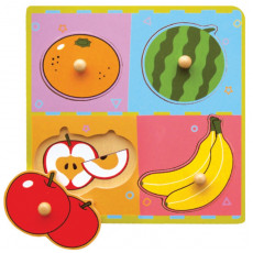 Koka puzzle augļu puzzle pārsteigums Viga rotaļlietas