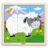 VIGA Удобная деревянная головоломка Овцы 9 частей