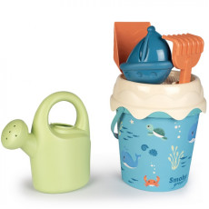 Smoby Green Bucket с песчаными аксессуарами и биопластиковой лейкой