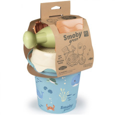 Smoby Green Bucket с песчаными аксессуарами и биопластиковой лейкой
