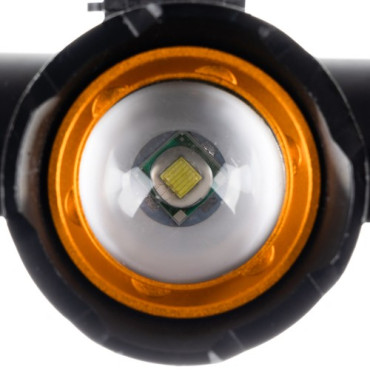 USB LED priekšējais + aizmugurējais velosipēda lukturis T6 (18669)