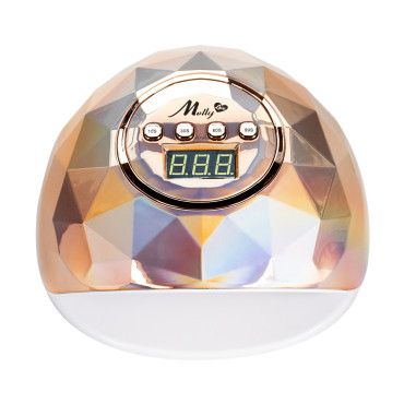 UV LED Лампа MollyLux F6 86W Diamond Holographic Gold