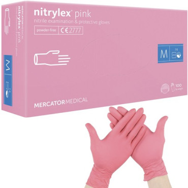 Одноразовые нитриловые перчатки 100 шт. М (20582)