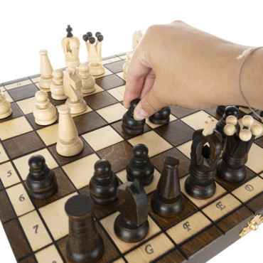 Galda spēle šahs-dambretes 2in1 / 31x31cm (20232)