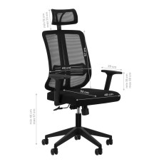 Biroja krēsls QS-16A Black (141180)