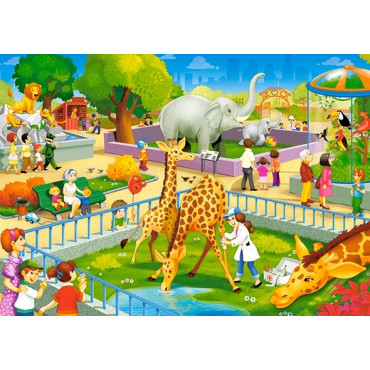 CASTORLAND Puzzle 60el. Zooloģiskā dārza apmeklējums