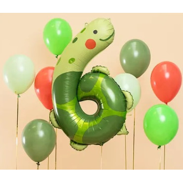 Folijas dzimšanas dienas balona numurs 