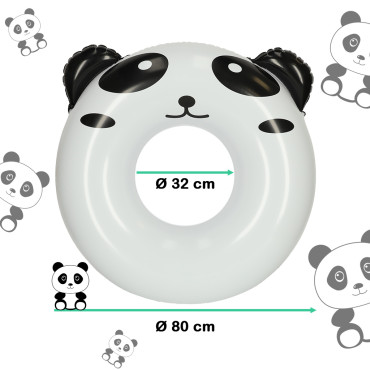 Bērnu peldēšanas riņķis 80cm panda