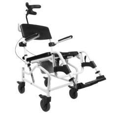 Инвалидная коляска для душевого туалета 45 см с наклоном и подголовником
