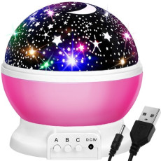 Прикроватная лампа с проектором Izoxis Pink (22192)