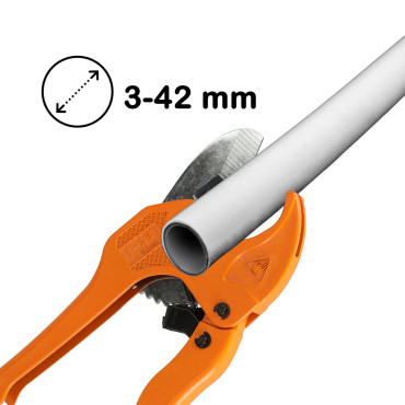 Cauruļu šķēres PVC cauruļu diametram 3-42 mm