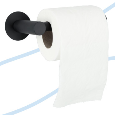 Loft tualetes papīra turētājs melns WC