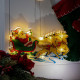 LED piekaramie gaismas Ziemassvētku dekorēšana Ziemassvētku vecīša kamanas