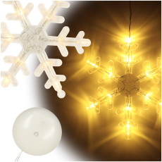 LED piekaramais apgaismojums Ziemassvētku dekorēšana sniegpārsla 45cm 10 LED diodes
