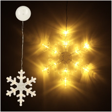 LED piekaramais apgaismojums Ziemassvētku dekorēšana sniegpārsla 45cm 10 LED diodes