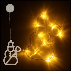 LED piekaramais apgaismojums Ziemassvētku rotājums sniegavīrs 49cm 10 LED diodes