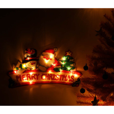 LED Ziemassvētku piekaramais apgaismojums Priecīgu Ziemassvētku rotājums 45cm
