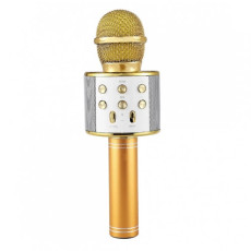 Беспроводной караоке-микрофон WS-858 Gold