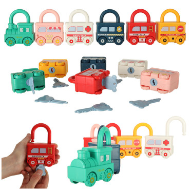Izglītojoša puzzle spēle automašīnas bloki piekaramie bloki sensorā rotaļlieta Montessori