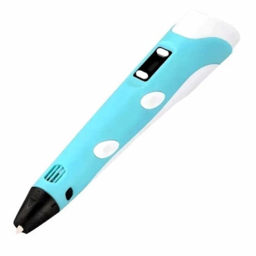 3D Ручка (3D Pen) PE12 + Refills + Адаптер Blue