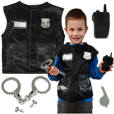 Karnevāla kostīms policista kostīmu komplekts 3-8 gadus veciem bērniem