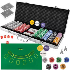 Malatec HQ 23529 Покер - набор из 500 фишек в кейсе