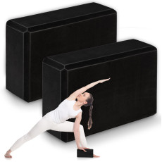 Куб из пенопласта для йоги - набор из 2 штук NS-962 черный