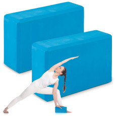 Куб из пенопласта для йоги - набор из 2 предметов NS-962 синий