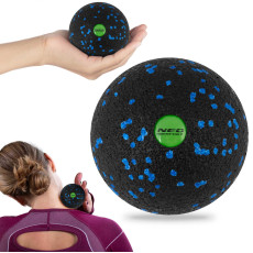 Мяч для массажа и фитнеса NS-965 черно-синий