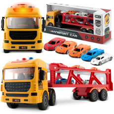 Развивающий игрушечный грузовик + 5 машин RK-760 Ricokids
