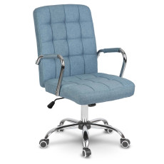 Офисное кресло из синей ткани Benton