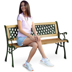 Садовая скамейка со спинкой 124 x 74 x 43 см Sofotel Fusio