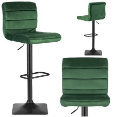 Барный стул со спинкой Drava зеленый