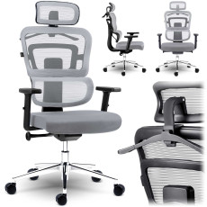 Офисное кресло из микросетки Soarmchair Nice grey