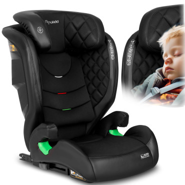 Fotelik samochodowy Nukido Lousi czarny 15-36 kg ISOFIX