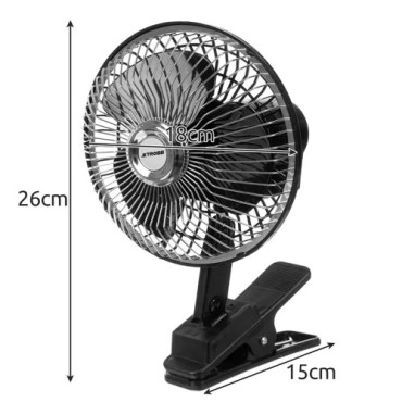 Xtrobb 23194 Rotējošs ventilators ar klipsi