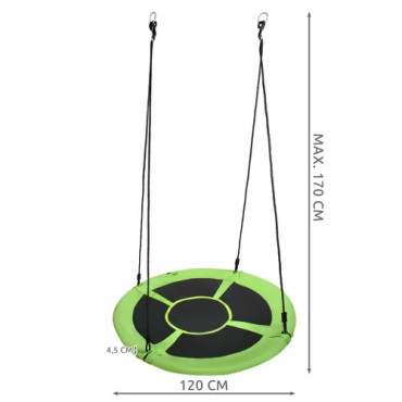 Šūpoles "Stārķa ligzda" 120cm Malatec 23515