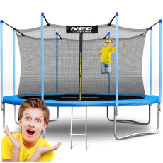 Trampolina ogrodowa 14ft/435cm z siatką wewnętrzną i drabinką Neo-Sport