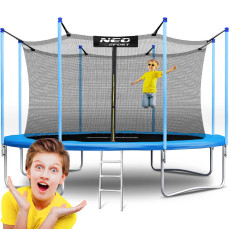 Trampolina ogrodowa 15ft/465cm z siatką wewnętrzną i drabinką Neo-Sport